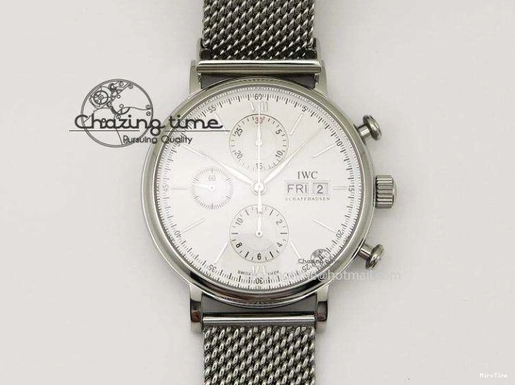 MIROTIME 0714 MoistureWicking Da Vinci IW356601 SS MKF 1:1 Best Edition Blue Dial On Black Leather Strap A 7233